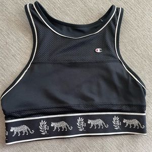 Champion Dark Blue Crop Top